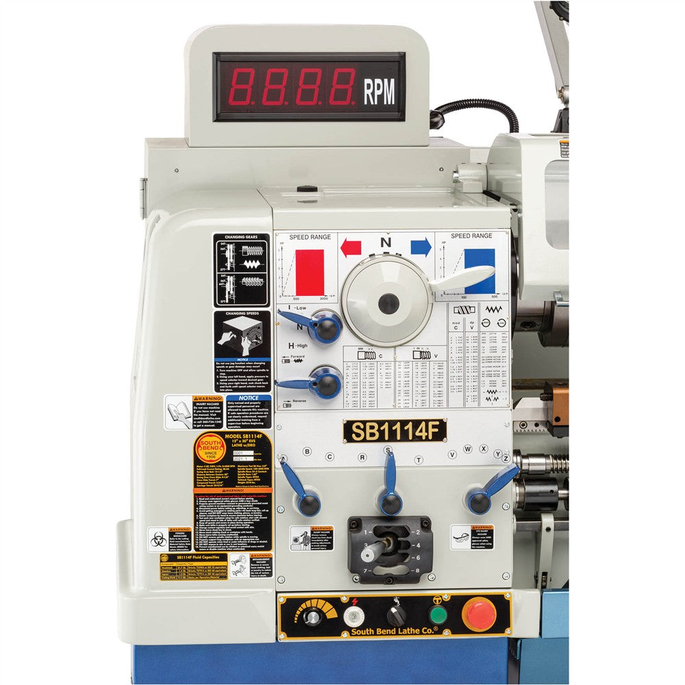 South Bend SB1114F - 13" x 30" EVS Lathe with DRO