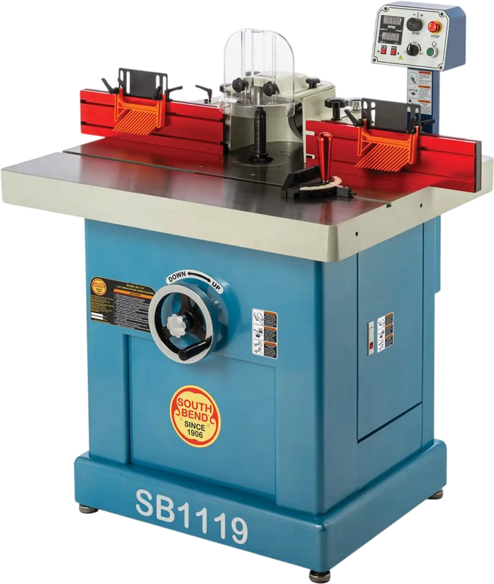 South Bend SB1119 - 3 HP Single-Phase Variable-Speed Spindle Shaper