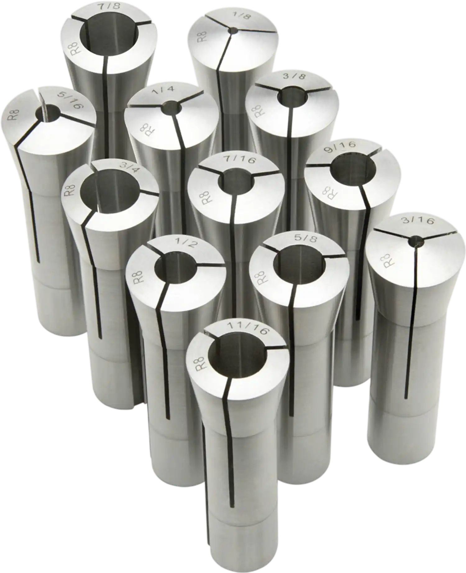 South Bend SB1280 Lathe Tooling Collets Precision R-8 Collet Set of 12 New