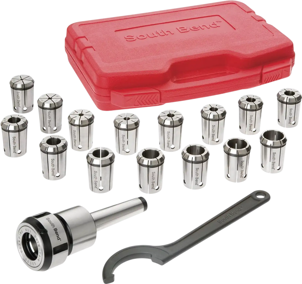 South Bend SB1351 - 16-Piece Quick-Change Collet Set, MT3