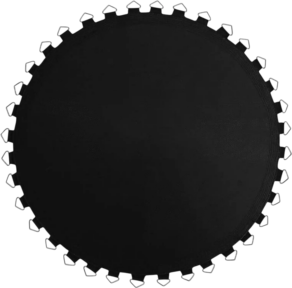 High-elastic PP replacement jumping mat, 12 ft diameter, features durable construction for indoor and outdoor workouts.