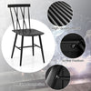 Modern dining chair with ergonomic backrest, made of premium steel, suitable for dining or living room use.