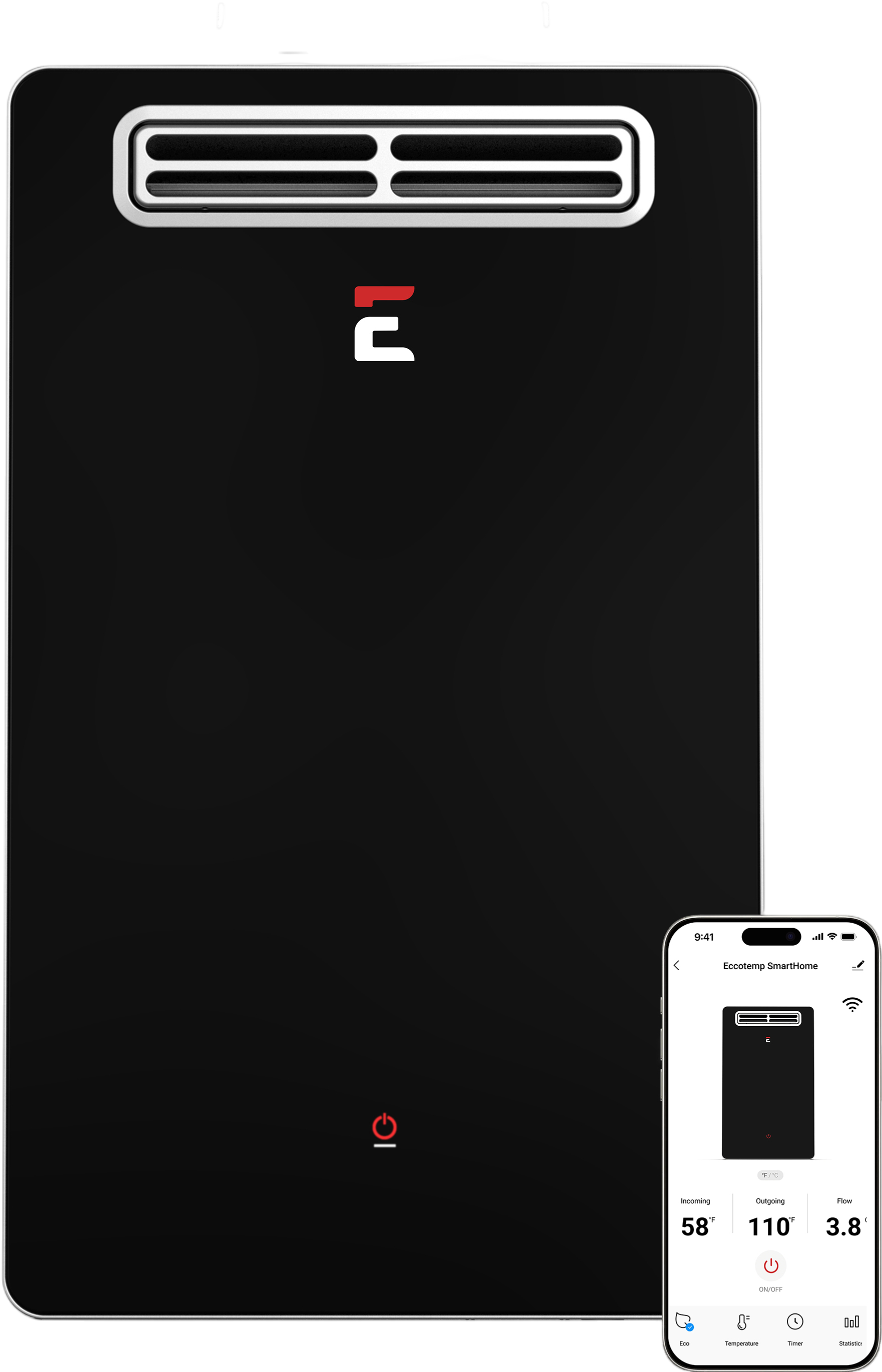 Eccotemp SH22-LP SmartHome Tankless Water Heater Liquid Propane 6.8 GPM Outdoor Wi-Fi Open Box