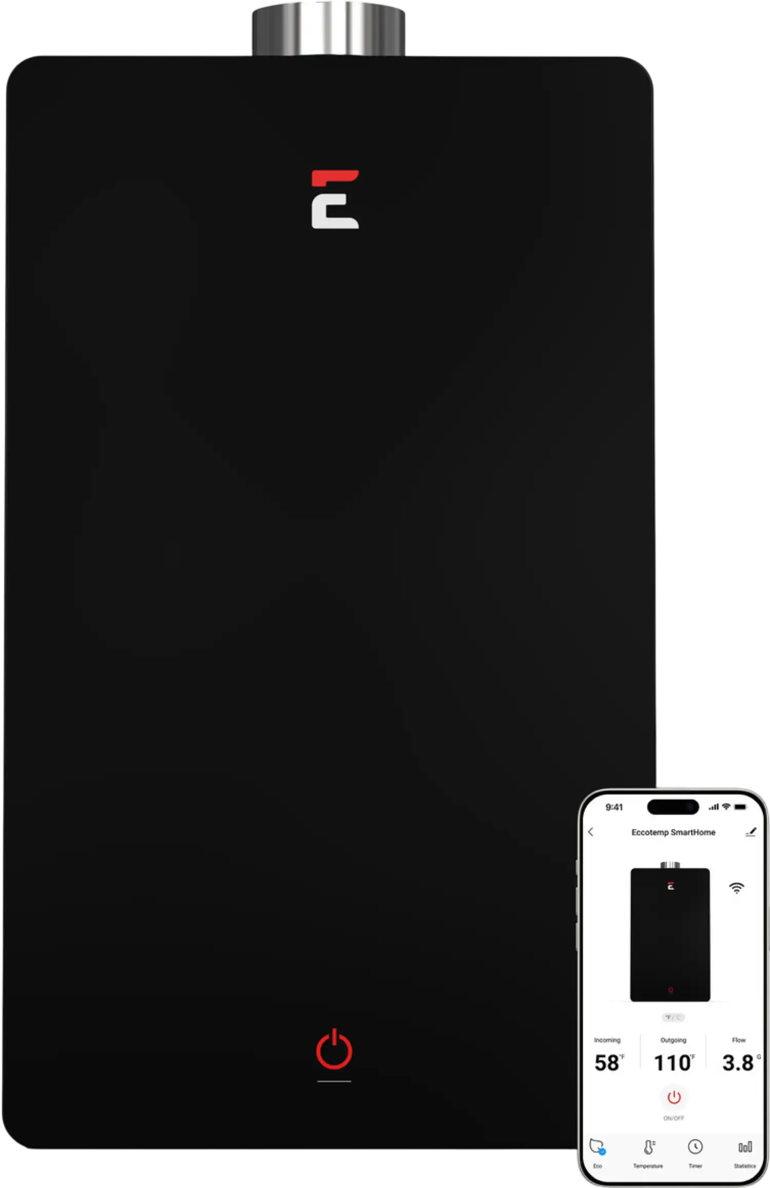 Eccotemp SHLX-LP SmartHome Tankless Water Heater Liquid Propane 4.5 GPM Indoor Wi-Fi Open Box