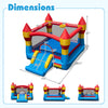 3-in-1 kids bouncer with slide, featuring a large jumping area and mesh walls, ideal for outdoor fun and parties.
