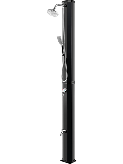 Costway 7.2' 9.3 Gallon Solar Heated Portable Shower Hand & Foot Tap 09246157 New