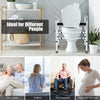 Steel safety toilet rail with adjustable height and width, designed for the elderly and disabled for easy bathroom.