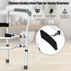 Steel safety toilet rail featuring a sturdy carbon steel frame and adjustable clamps for easy installation and support.