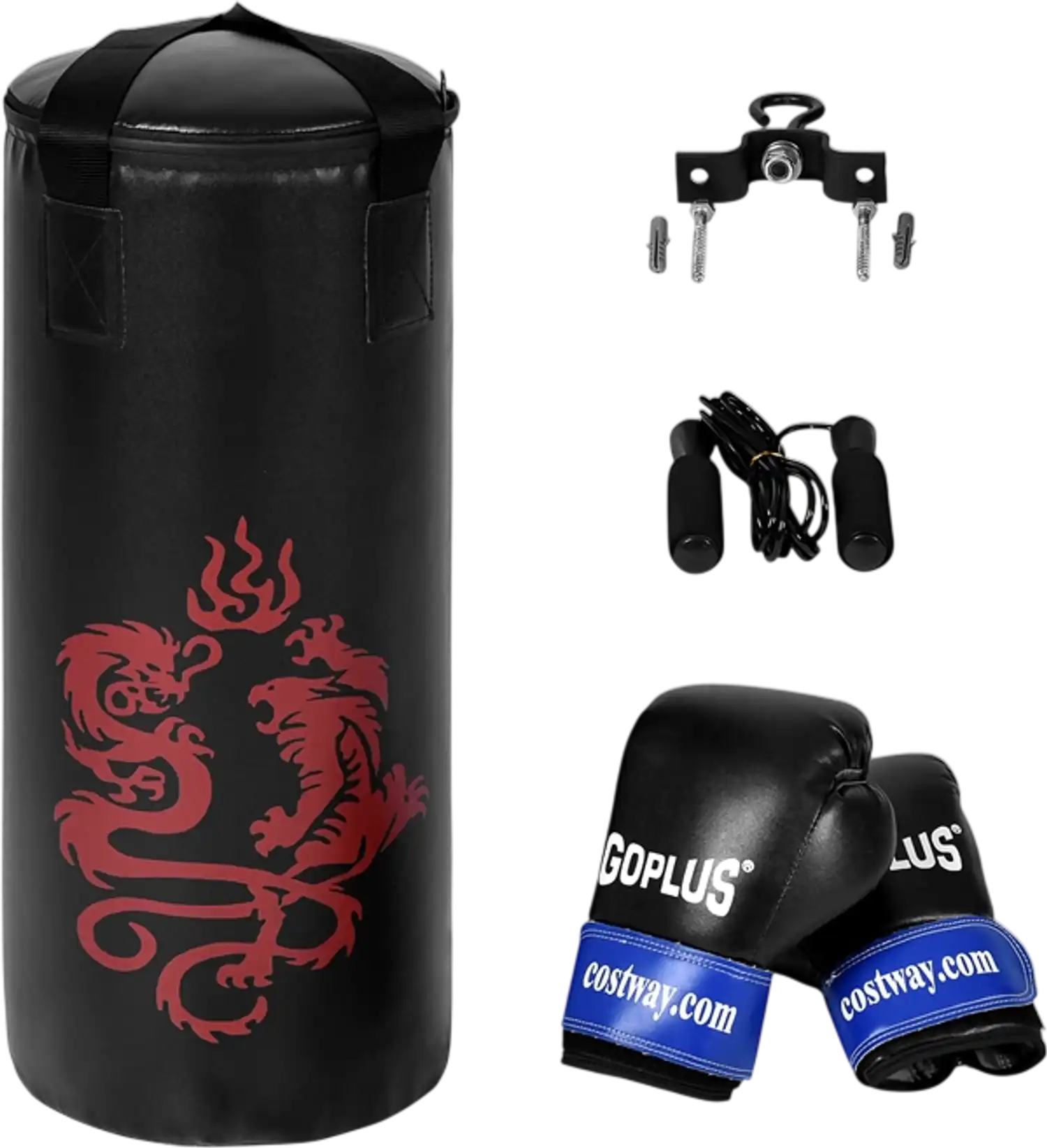 Costway Kids Boxing Set Gloves Skipping Rope 2' 27346851 New