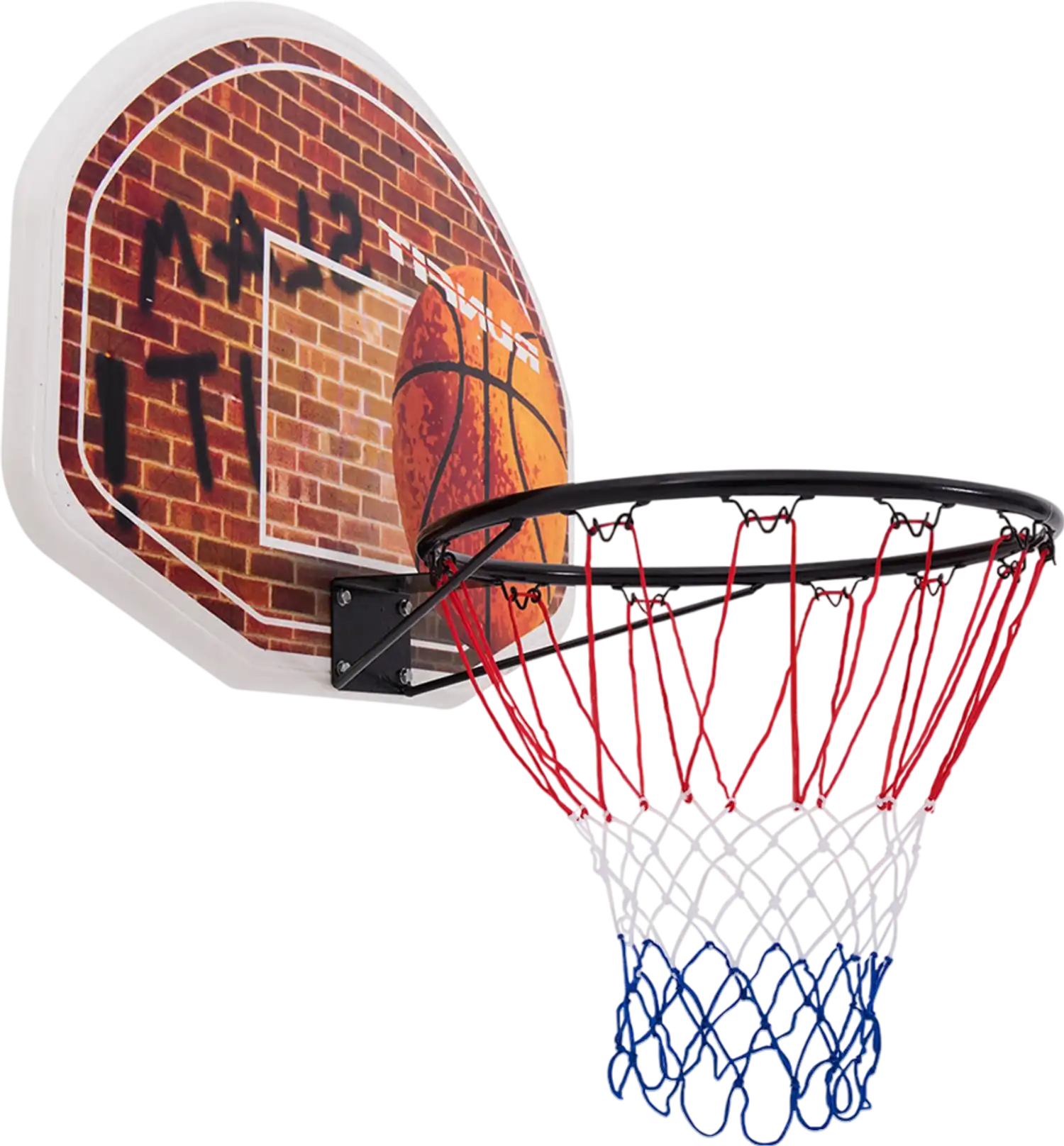 Costway Wall Mounted Basketball Hoop Fan Backboard 2 Nets 16729403 New