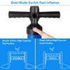 Double Action Manual inflation SUP hand pump with gauge, featuring dual mode switch for fast inflation and pressure.