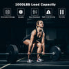 1000 lbs weight lifting barbell with knurled handles, chrome finish, and durable steel for effective workouts.