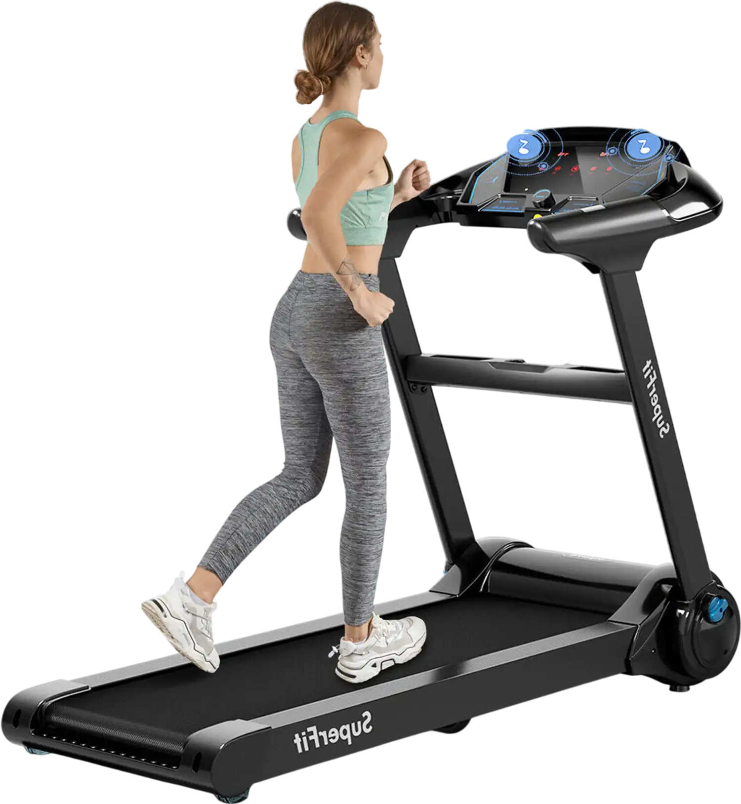 Costway 2.25HP Folding Treadmill with Bluetooth Speaker 56089473 New