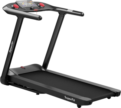 Costway Folding Treadmill Touch Screen 4.75HP Black 75418092 New