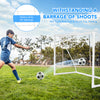 6 x 4 feet soccer goal with heavy-duty PE netting, quick-clip setup, ideal for kids' practice in various outdoor.