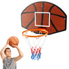 Large shatter-proof basketball backboard with sturdy rim, ideal for indoor and outdoor games and skill improvement.