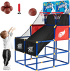 Kids Arcade Basketball Game Set with 4 Basketballs and Ball Pump