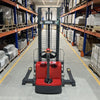 3300lbs Electric Straddle Stacker,  98" Lift,  Adjustable Legs & Forks,  F33-98SLA