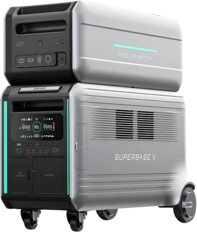 Zendure V4600 SuperBase Power Station 120/240 Dual Voltage 4608Wh With B4600 Satellite Battery New