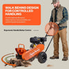 SuperHandy Superhandy 15HP Gas Powered Stump Grinder, 420cc 4-Stroke Engine, 8 Tungsten Carbide Teeth, Towable Design with 13" Pneumatic Tires for Heavy-Duty Wood Stump Removal