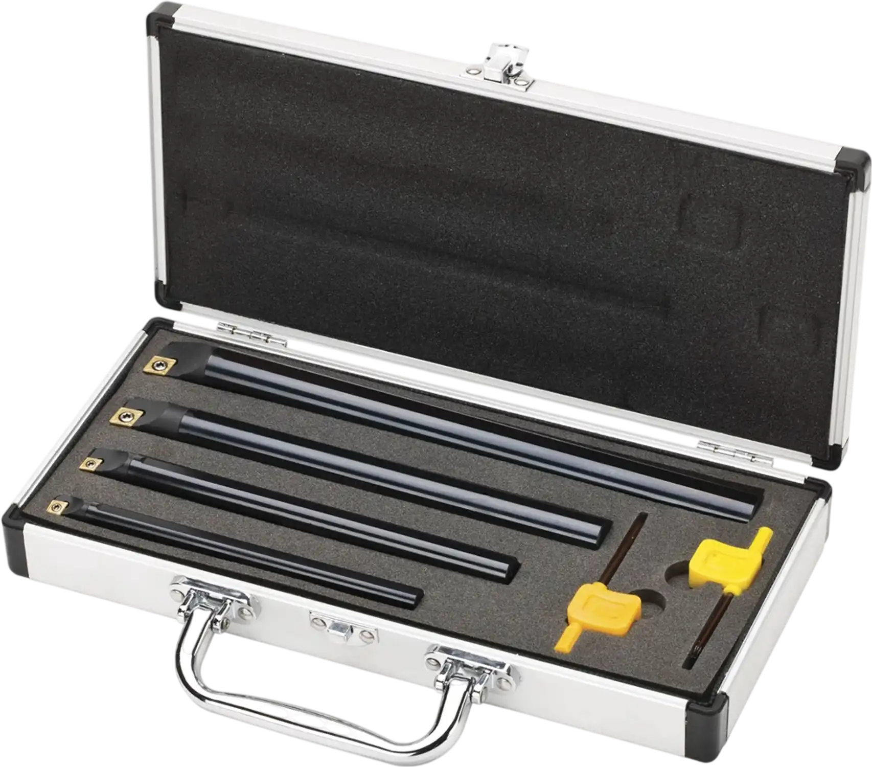 Grizzly T10439 Lathe Tooling Boring Bars Carbide Insert CCMT Boring Bar Set 4-Pc New