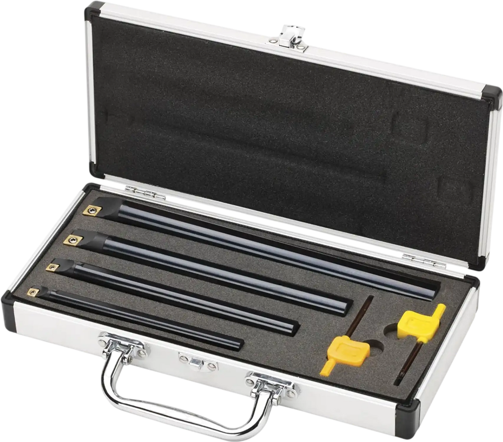 Grizzly T10439 - Carbide Insert CCMT Boring Bar Set, 4-Pc.