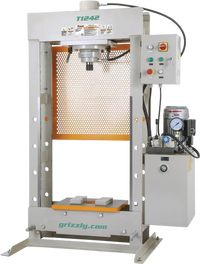 Grizzly T1242 - 30 Ton Electric Hydraulic Shop Press