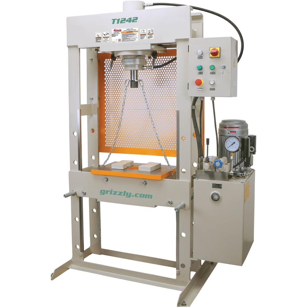 Grizzly T1242 - 30 Ton Electric Hydraulic Shop Press
