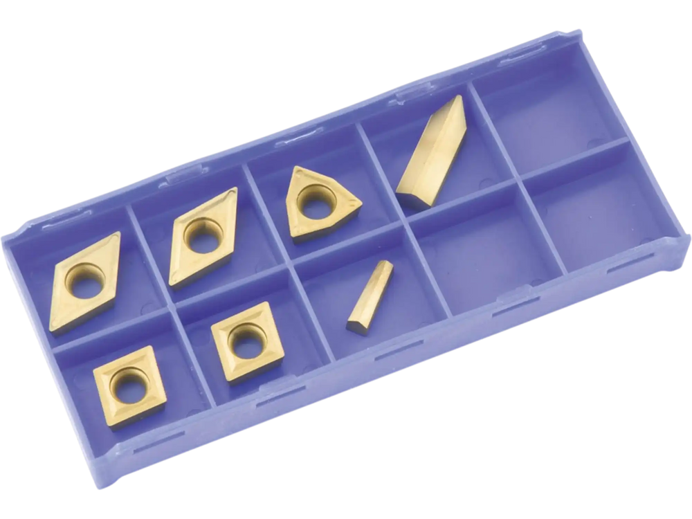 Grizzly T23908 - P10 TiN Insert Set (7) for T10295 - Machined Steel