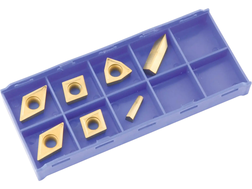 Grizzly T23909 - K20 TiN Insert Set (7) for T10295 - Cast-Iron