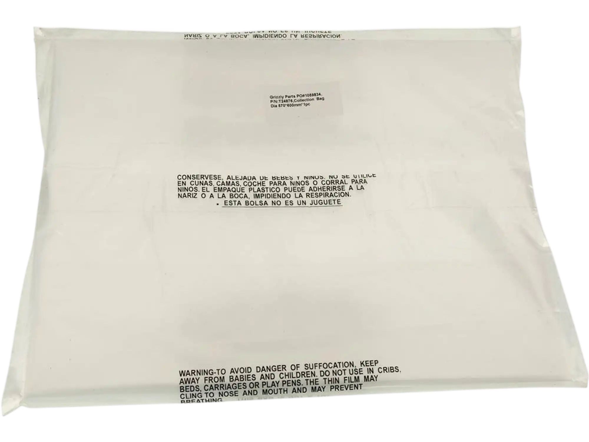 Grizzly T24876 Wood Bags and Filters Collection Bag 570 x 600mm New