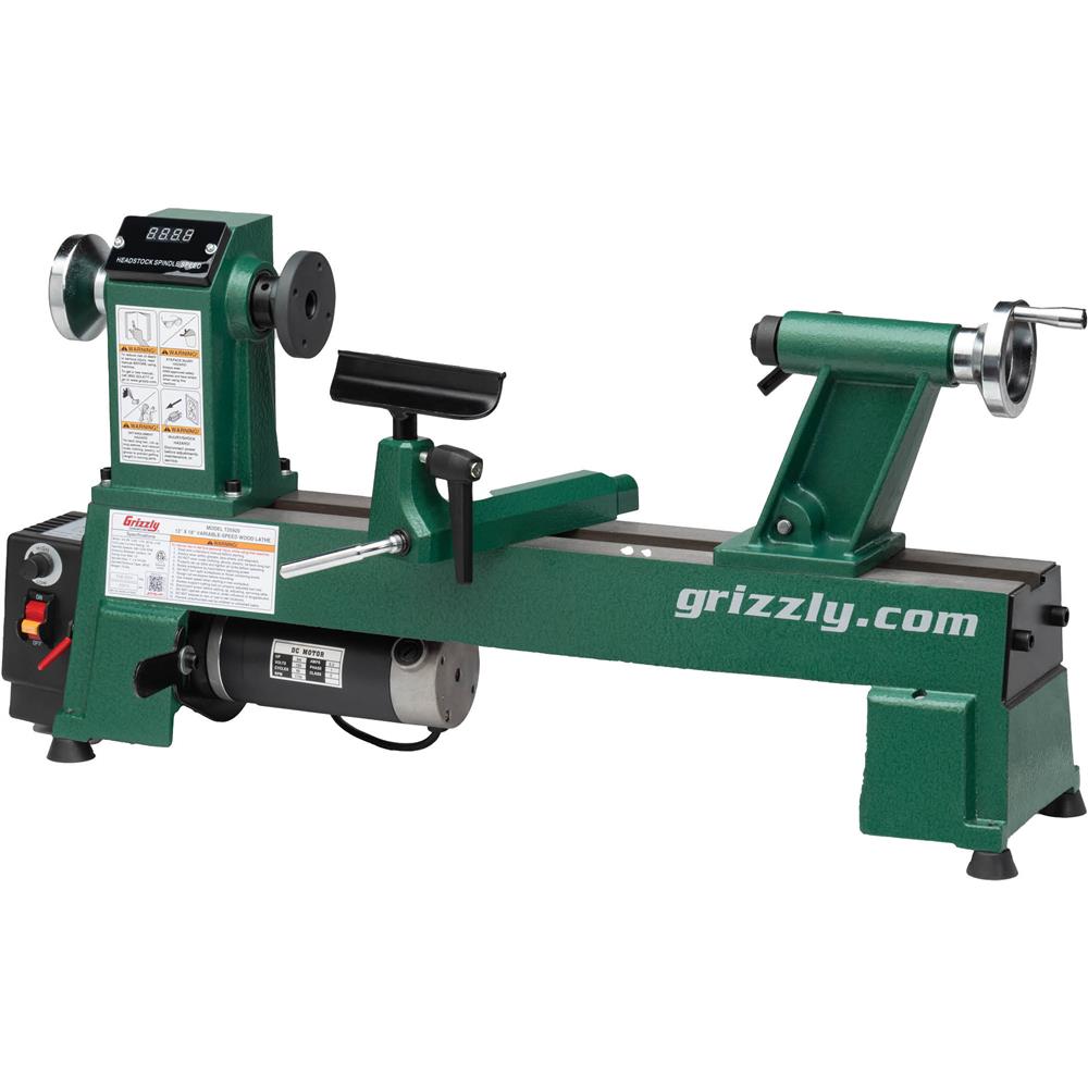 Grizzly T25920 - 12" x 18" Variable-Speed Benchtop Wood Lathe