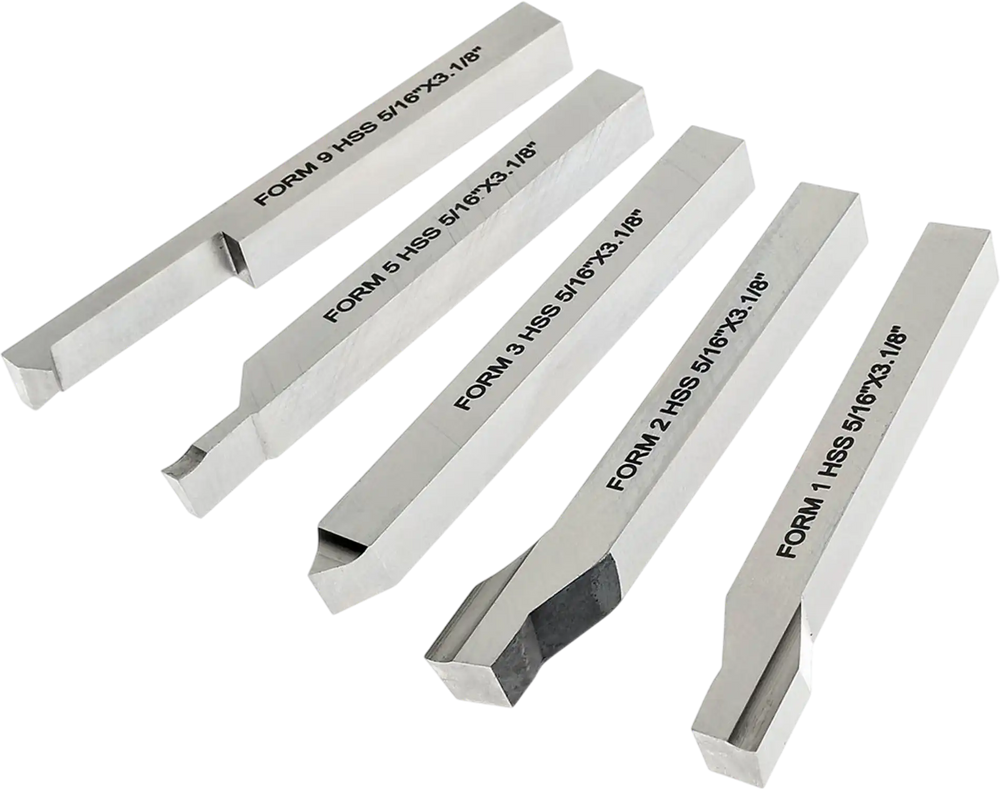 Grizzly T25947 - 5/16" HSS Lathe Tool Bit Set - 5 Pc.