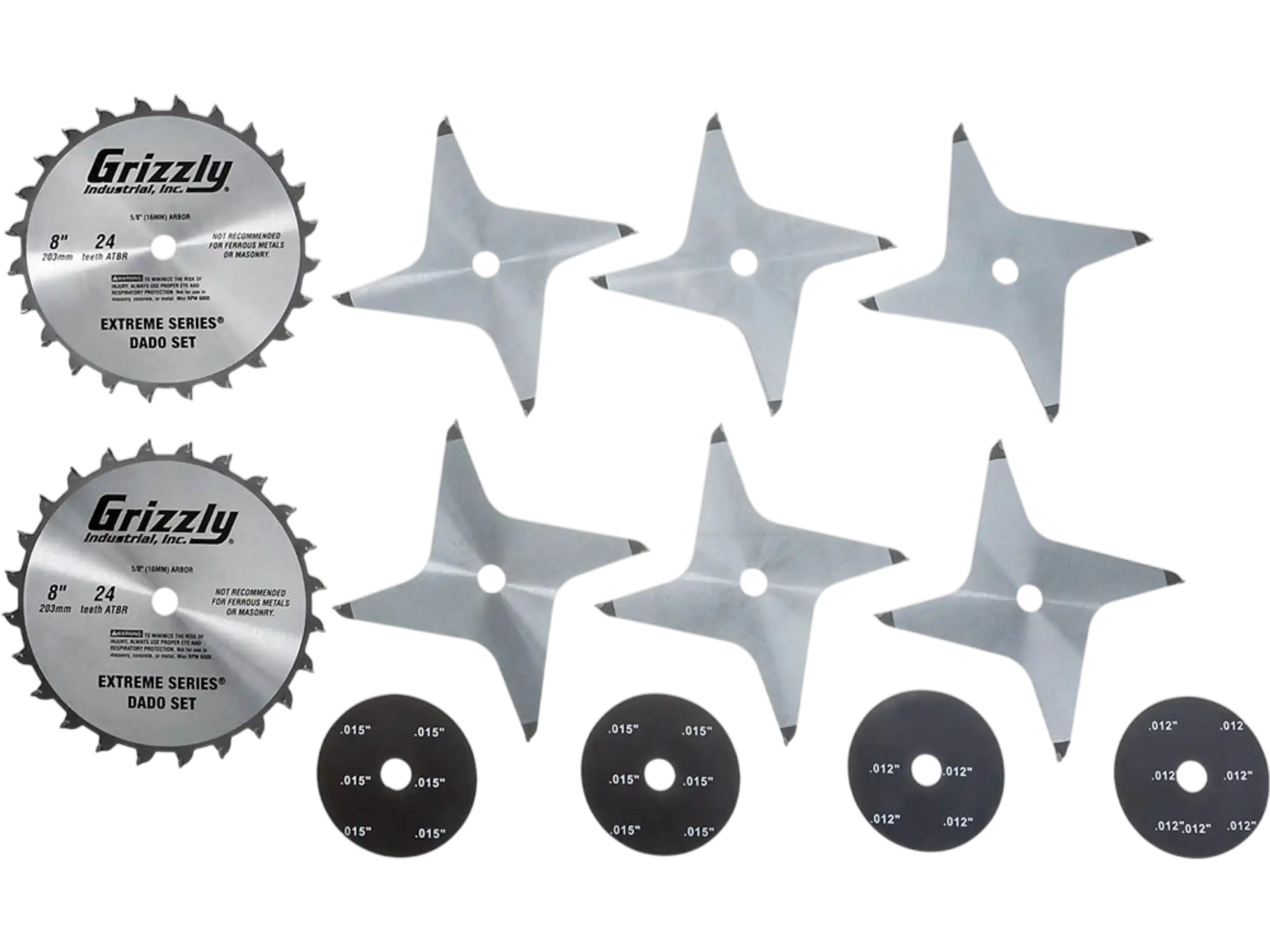 Grizzly T26696 Dado Blades Extreme Series 8