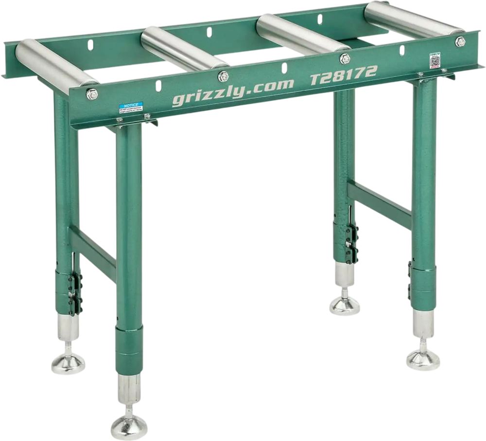 Grizzly T28172 - 14" x 39" Heavy-Duty Roller Table