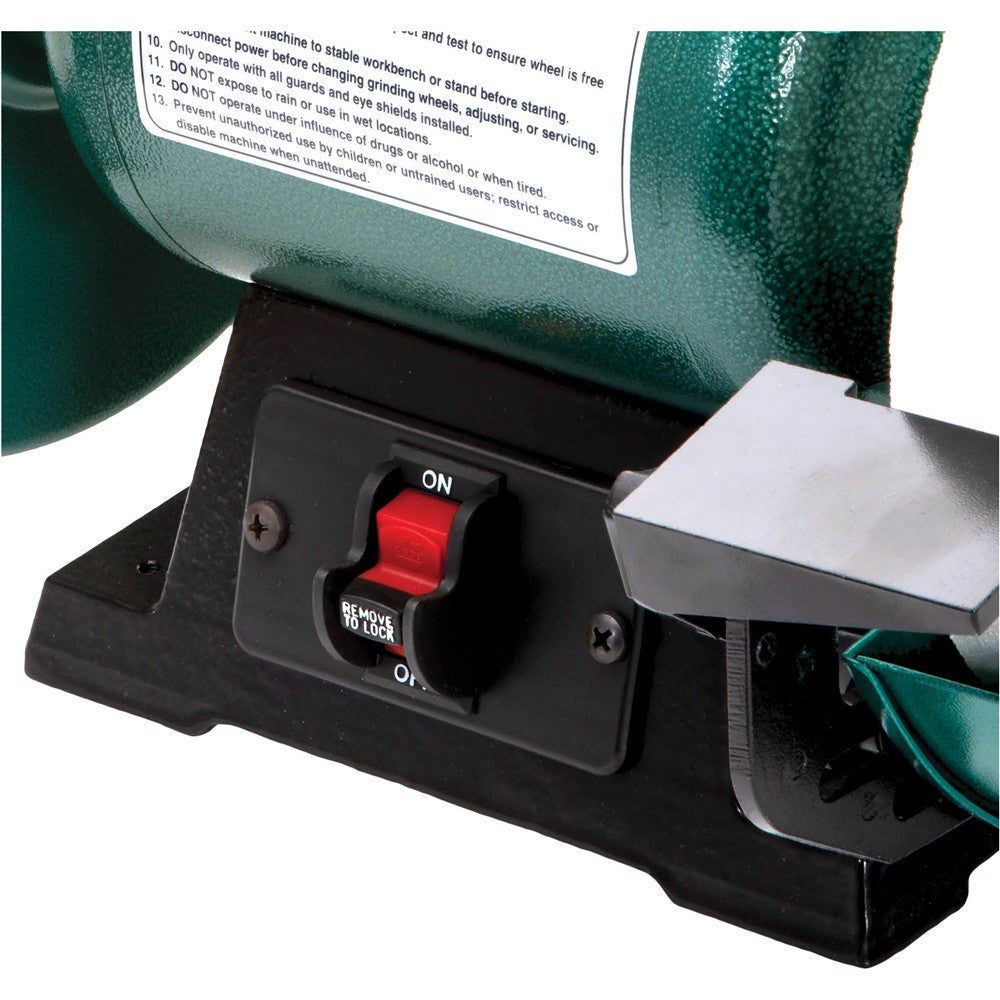 Grizzly T28523 - 8" Slow-Speed Bench Grinder 1/2 HP