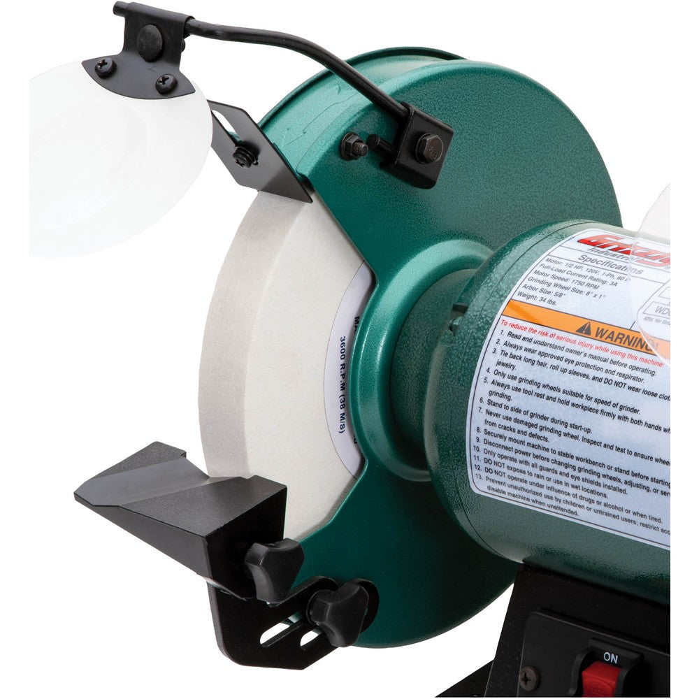 Grizzly T28523 - 8" Slow-Speed Bench Grinder 1/2 HP