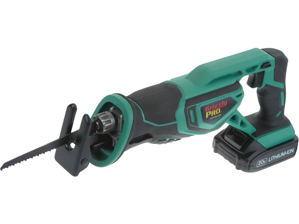 Grizzly PRO T30294X - 20V Reciprocating Saw Kit w/ Li-Ion Battery (Charger Not Included)