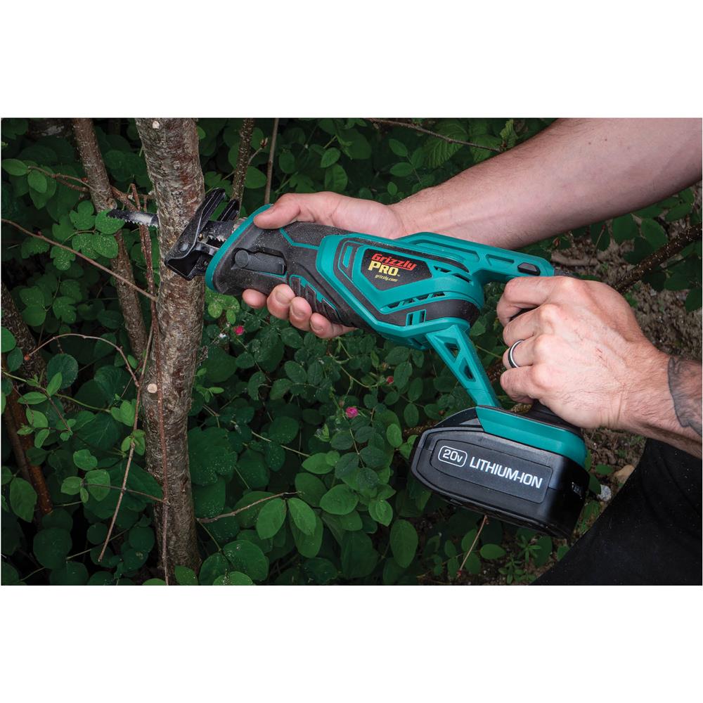 Grizzly PRO T30294X - 20V Reciprocating Saw Kit w/ Li-Ion Battery (Charger Not Included)