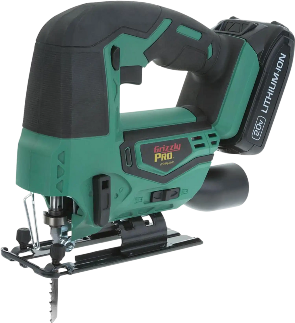 Grizzly PRO T30295X - 20V Jigsaw Kit with Li-Ion Battery (Charger Not Included)