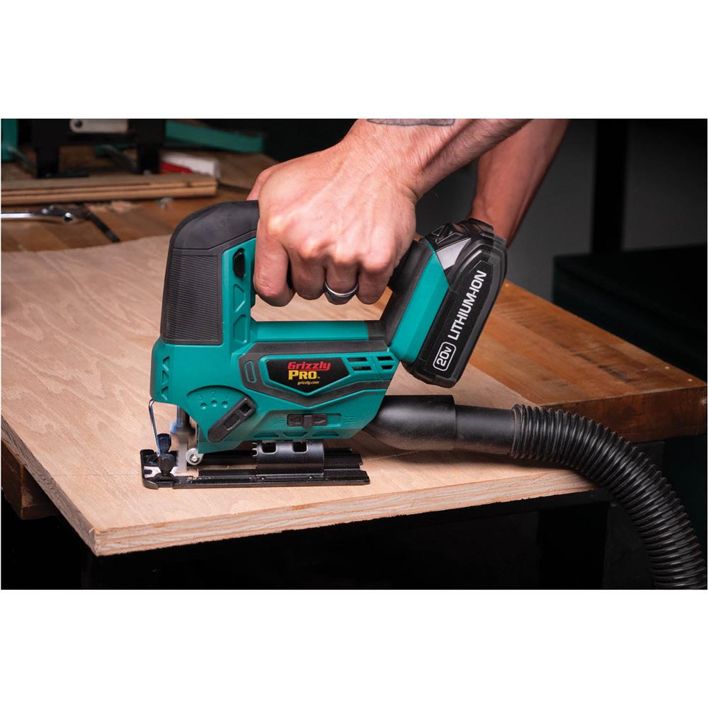 Grizzly PRO T30295X1 - 20V Jigsaw Kit with 2.0Ah Li-Ion Battery & Charger