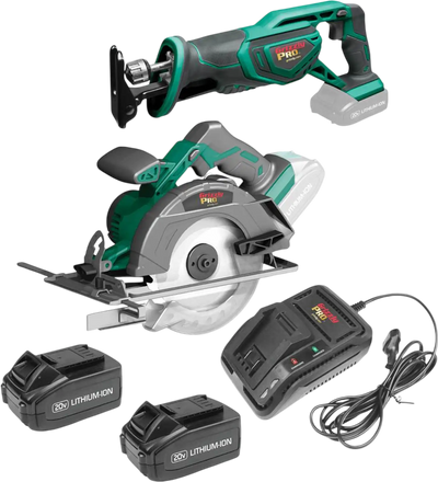 Grizzly T30307 Combo Tool Kit PRO 20V 2-Tool Saw Kit New