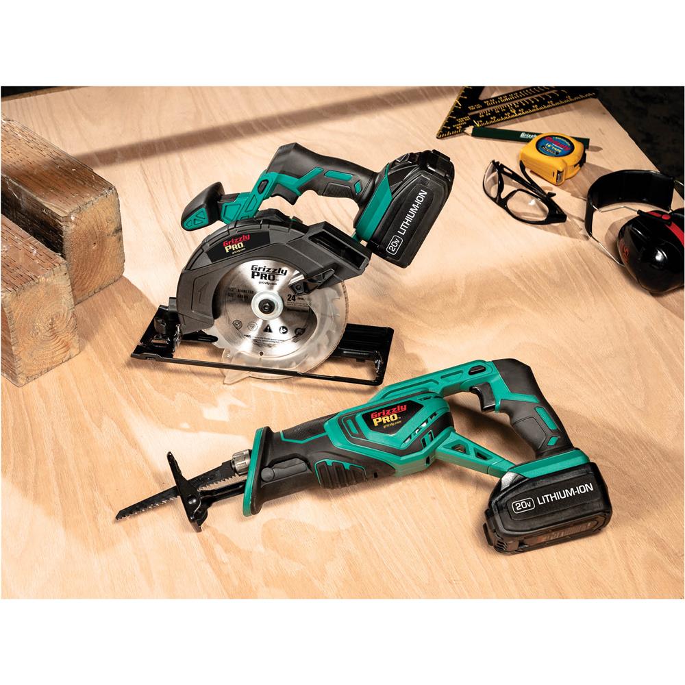 Grizzly PRO T30307 - 20V 2-Tool Saw Kit