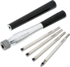 Grizzly T30498 - 6 Pc. Collet Woodturning Chisel Set With Carbide Inserts and Aluminum Handles