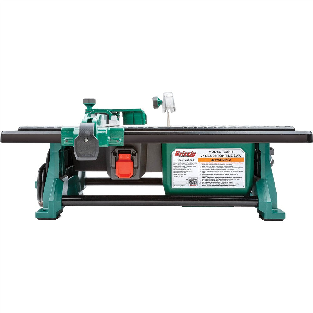 Grizzly T30945 - 7" Benchtop Tile Saw