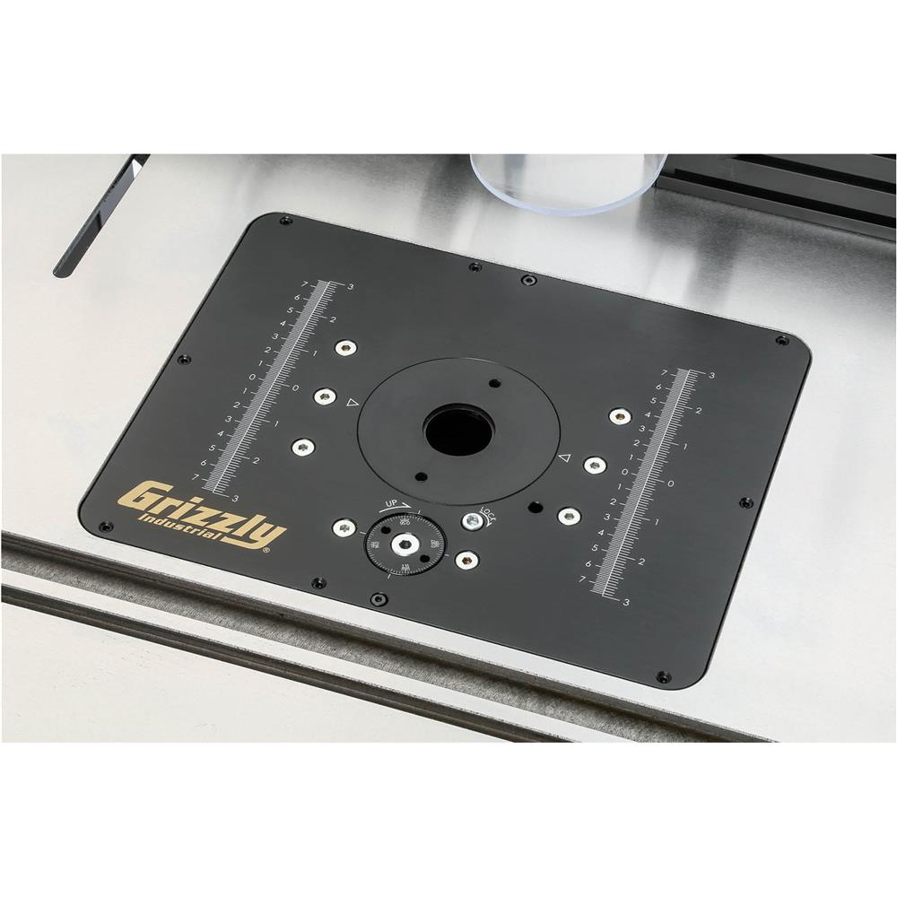 Grizzly T31638 - Router Lift with 11-3/4" x 9-1/4" x 3/8" Mounting Plate