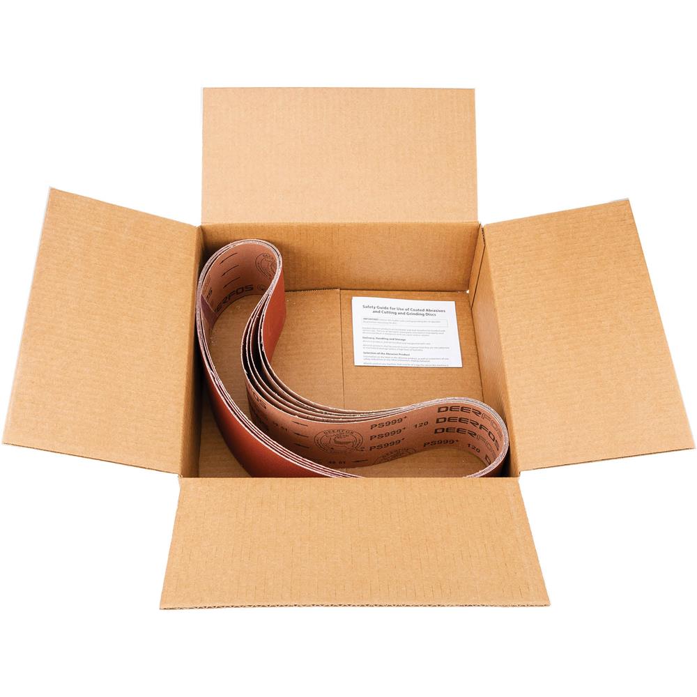 Grizzly T31813 - 4" x 48" Ceramic Sanding Belt 120 grit, 5 Pk.