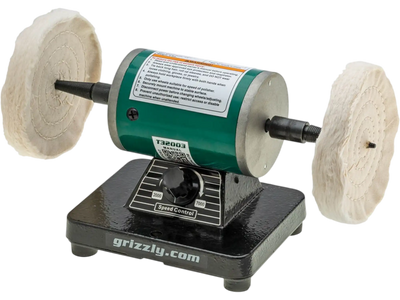 Grizzly T32003 Buffer 1/4 HP Variable-Speed Mini Benchtop Polisher New