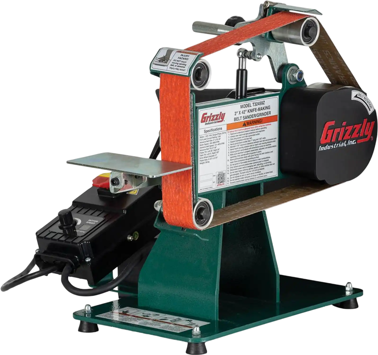 Grizzly T32459Z Belt Grinder 2