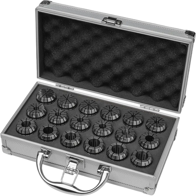 Grizzly T32837 Lathe Tooling Collets ER32 Spring Collet 18 Pc Set New